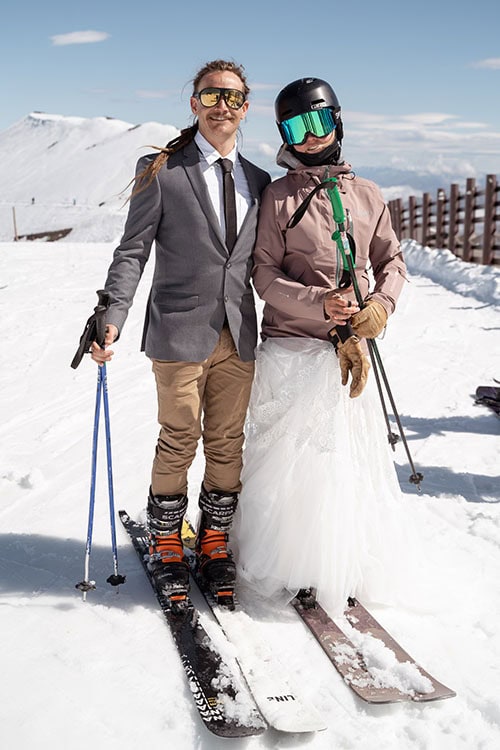 ethan and caroline ski elopement